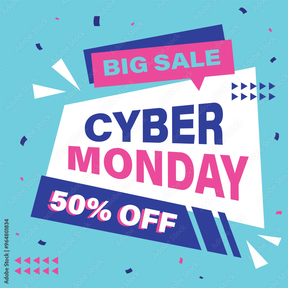 Cyber Monday banner. Promotion sale poster. Cyber Monday banner. Promotion sale poster.