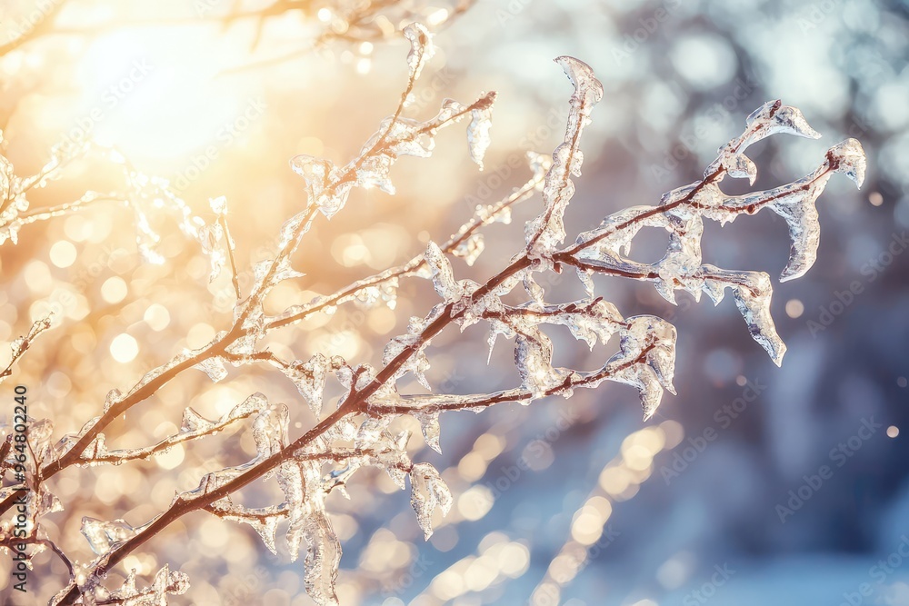Sunlight Through Icy Branches: A Winter's Tale Sunlight Through Icy Branches: A Winter's Tale