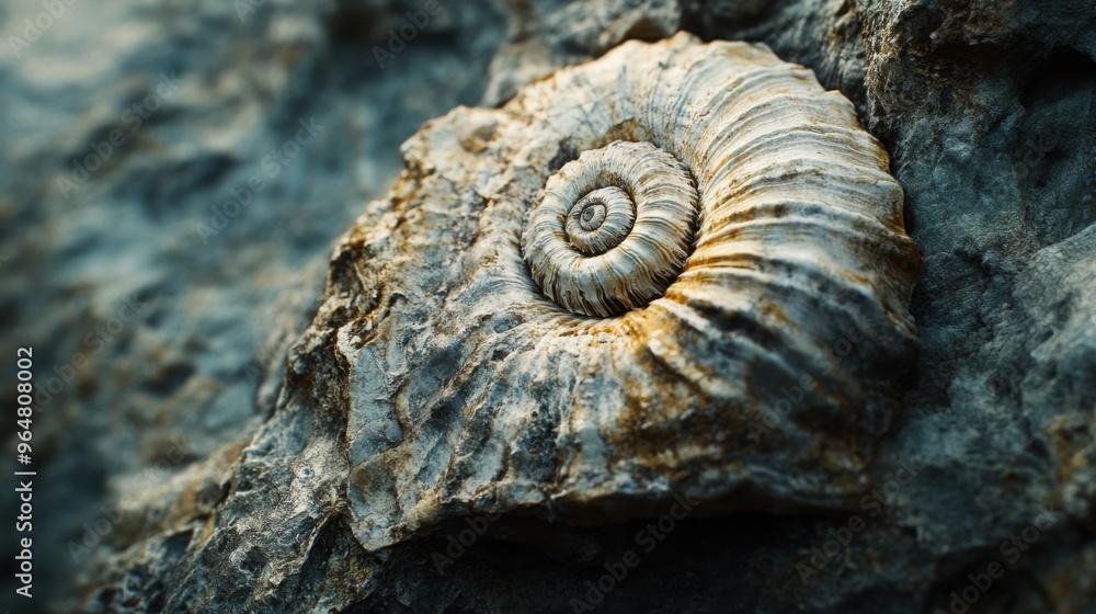 snail shell on a stone snail shell on a stone