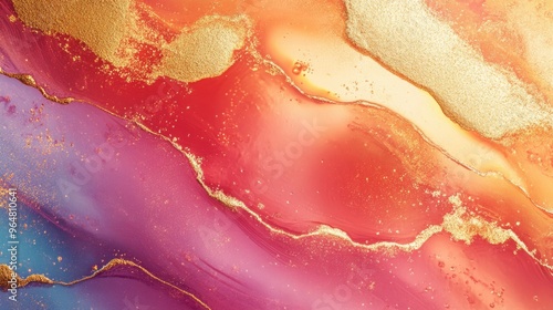 Close-up of a gold-painted artwork