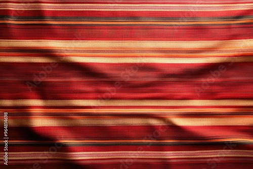 Wallpaper Mural Vibrant fabric design featuring rich red hues and contrasting stripes, perfect for textile and interior photography. Torontodigital.ca