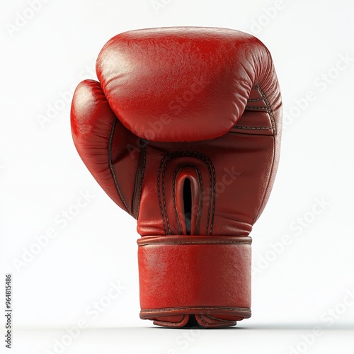 A Boxing Glove Isolated on a White Background photo