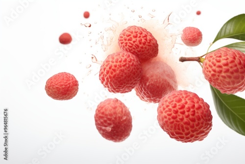 Falling lychee isolated on white background, selective focus --ar 3:2 --v 5.2 Job ID: 9511be01-90f3-4e6f-8698-d1f920d5973f photo