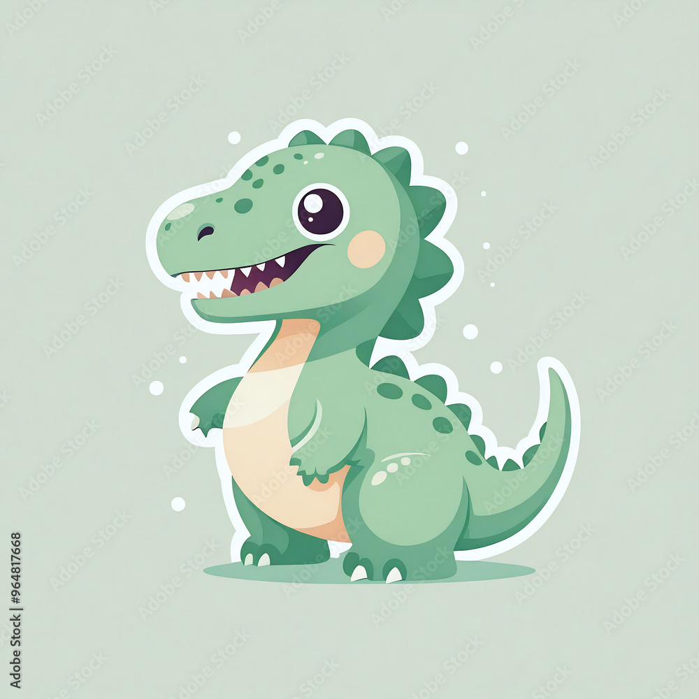 Obraz premium cartoon dino