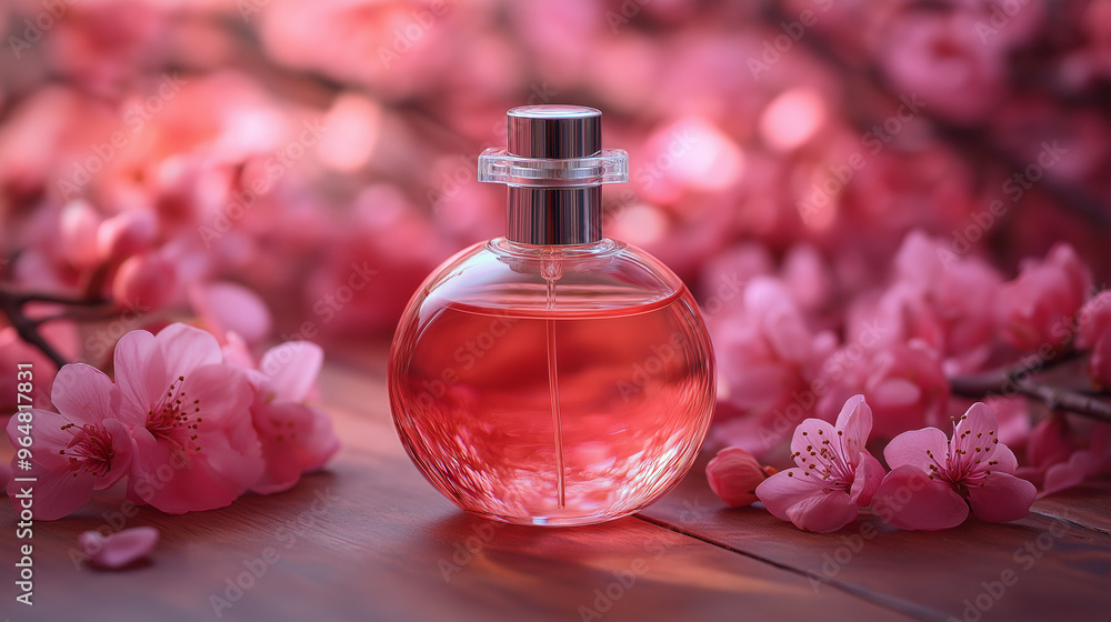 Concept of fragrant flavored perfume, close up Concept of fragrant flavored perfume, close up