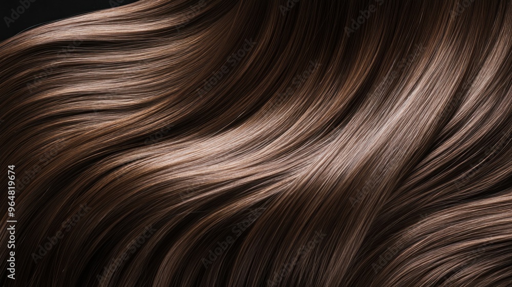 Close Up of Wavy Brown Hair Close Up of Wavy Brown Hair
