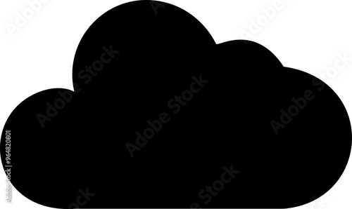 Cloud icon silhouette clip art