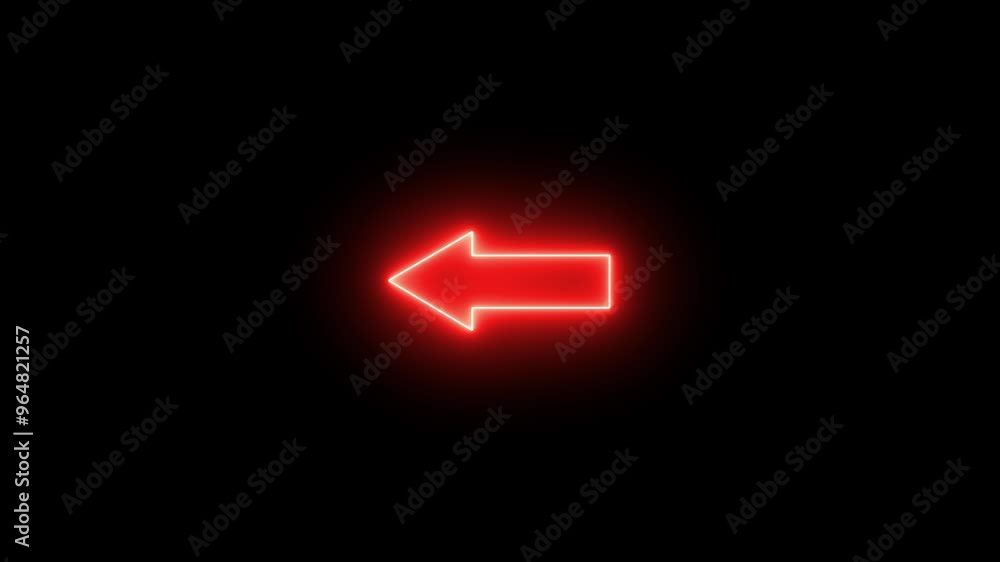 Abstract blue neon arrow loading icon and uploading animation. right to left. Neon arrow showing the direction on background Abstract blue neon arrow loading icon and uploading animation. right to left. Neon arrow showing the direction on background