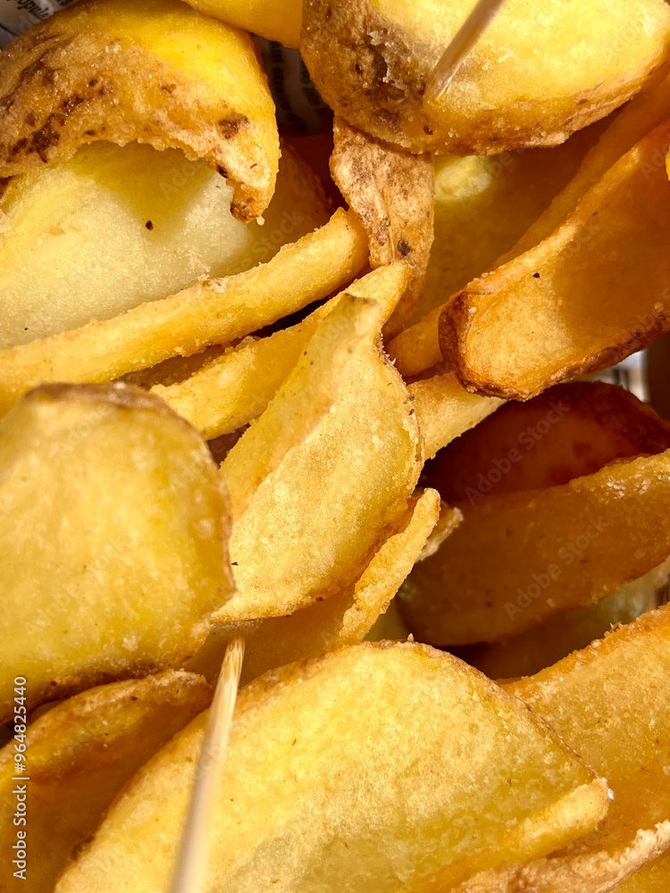 fried potato wedges fried potato wedges