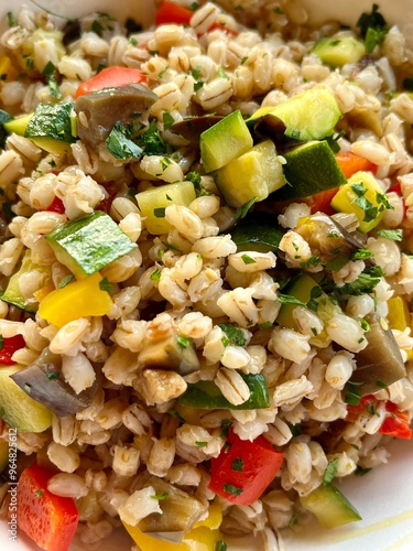 pasta with vegetables photo