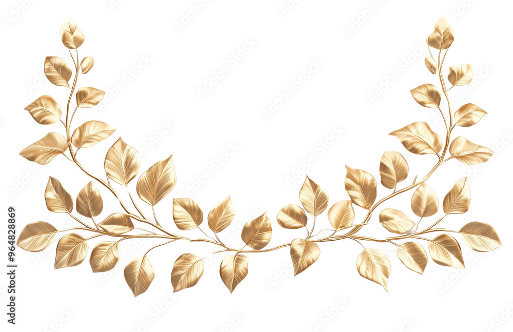 A golden leaves frame isolated golden elements for a wedding invitation card or other design on a transparent background png A golden leaves frame isolated golden elements for a wedding invitation card or other design on a transparent background png