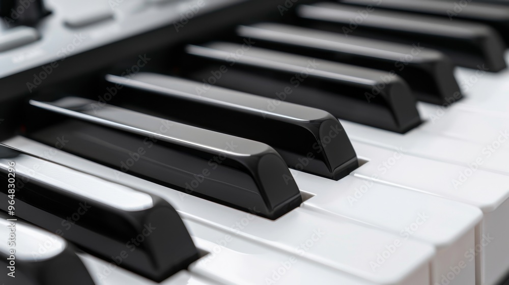 Close-Up of Keyboard Keys Isolated on White Background Close-Up of Keyboard Keys Isolated on White Background