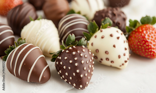 chocolate covered strawberries photo