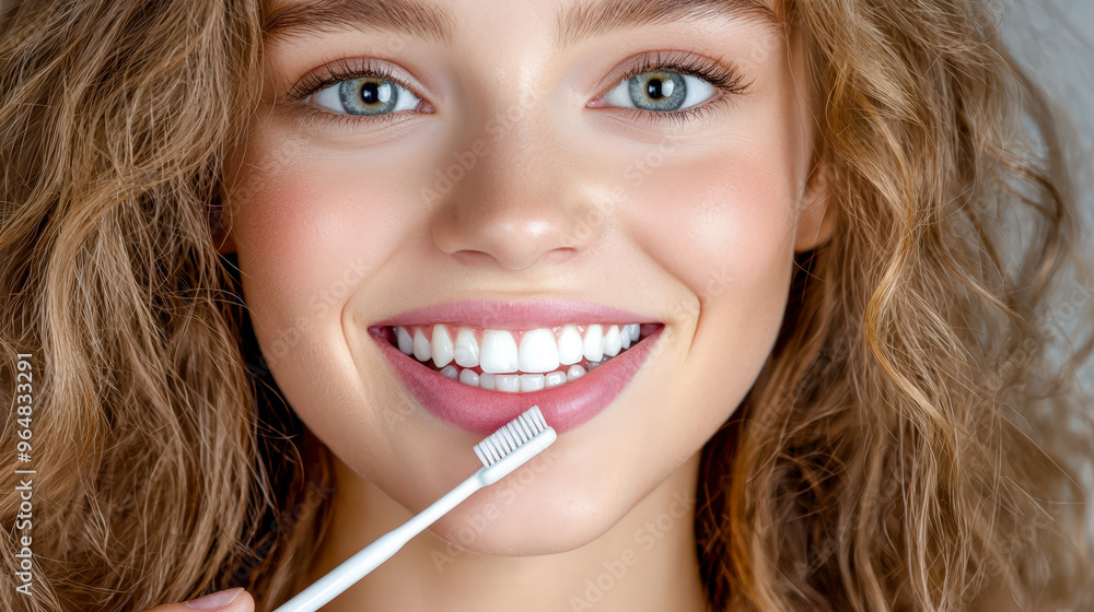 Symbolic Image for Dental Care and Oral Hygiene A Close-up of Perfectly White Teeth Brushed with Care Highlighting the Importance of Regular Dentist Visits and Mouth Health Symbolic Image for Dental Care and Oral Hygiene A Close-up of Perfectly White Teeth Brushed with Care Highlighting the Importance of Regular Dentist Visits and Mouth Health