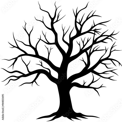 Dead Tree silhouette art vector