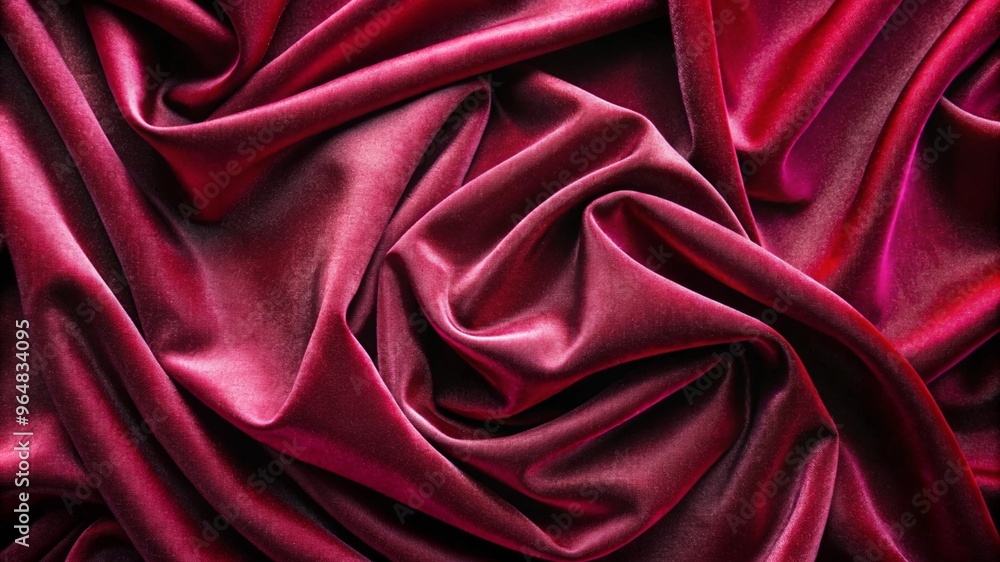 Obraz premium Luxurious burgundy velvet fabric texture with soft folds