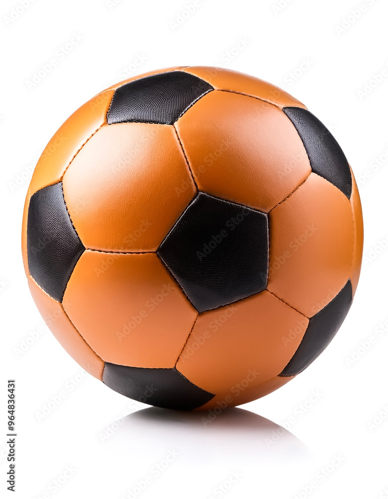 A close-up of a modern soccer ball, isolated on white background A close-up of a modern soccer ball, isolated on white background