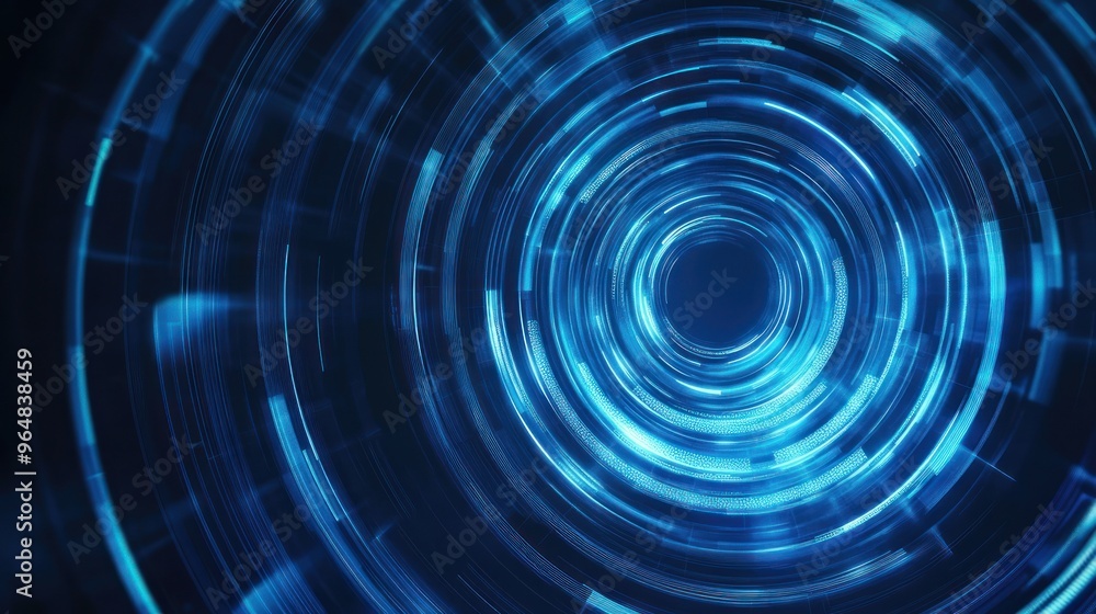 Abstract Blue Circular Design Abstract Blue Circular Design