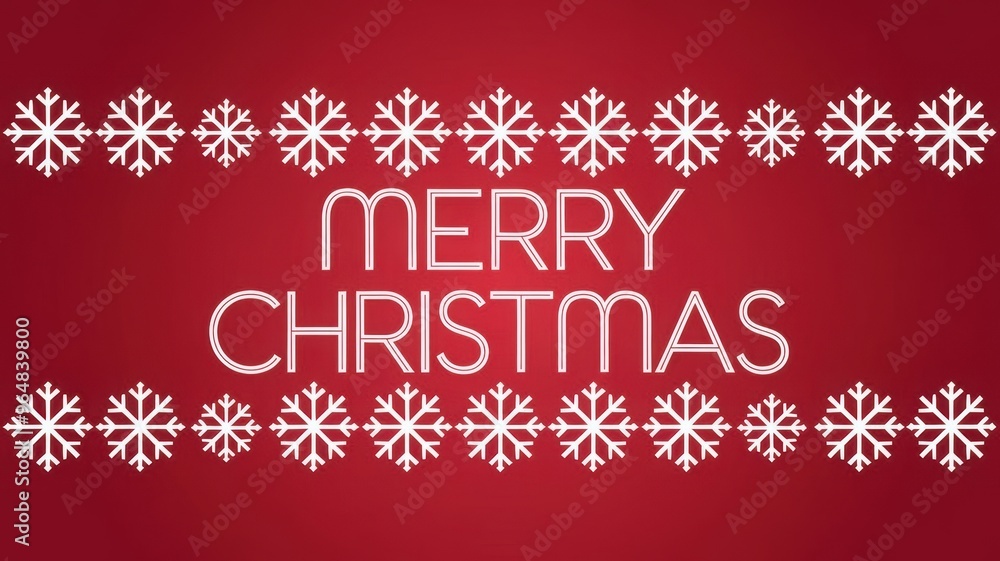 White and red seamless snowflake border, Christmas design for greeting card. Vector illustration, merry xmas snow flake header or banner, wallpaper or backdrop decor White and red seamless snowflake border, Christmas design for greeting card. Vector illustration, merry xmas snow flake header or banner, wallpaper or backdrop decor