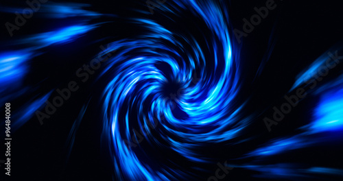 Blue rotation, abstract background, space travel, space portal, beautiful effect, twirl background, colorful wave, vortex pattern, glow energy.