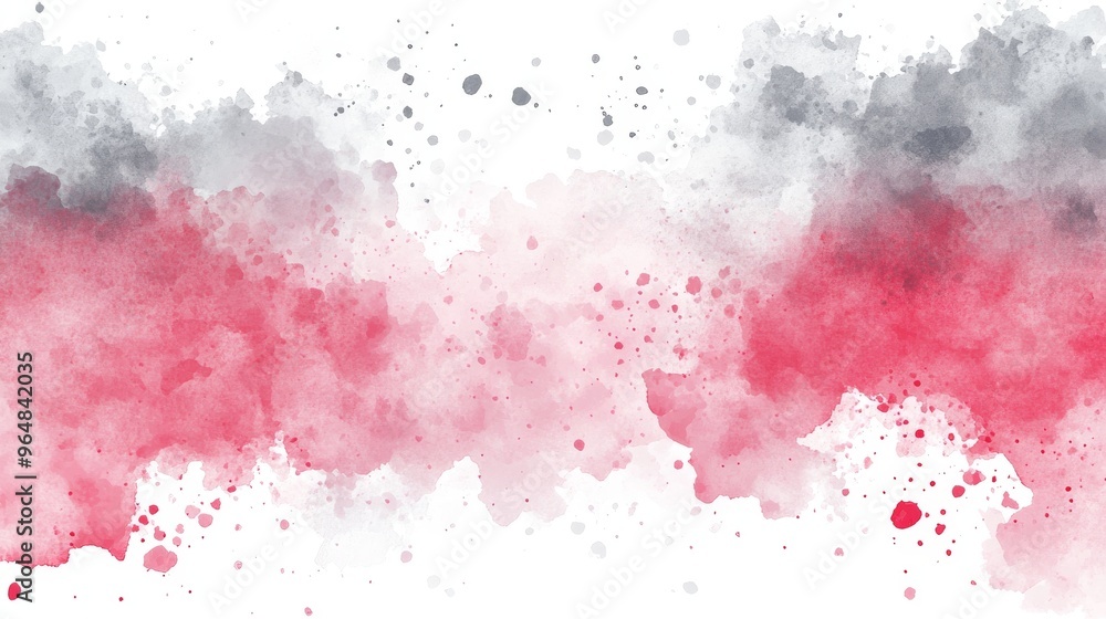 Paintbrush effects and watercolor stains in a soft blush and gray tone elegant abstract design Paintbrush effects and watercolor stains in a soft blush and gray tone elegant abstract design
