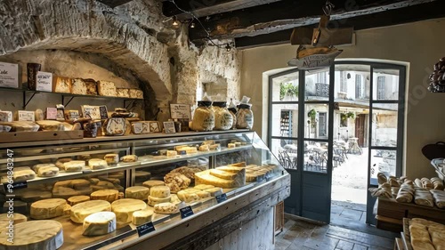 Discovering artisanal cheeses at a charming shop in the heart of Provence