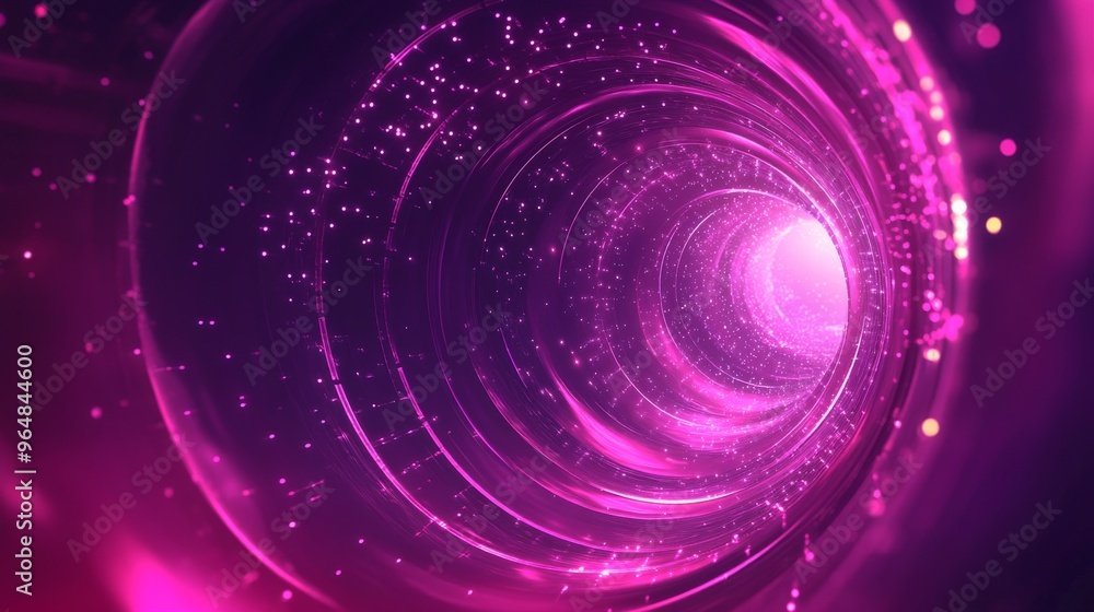 This digital line art illustration features an abstract pink background with a star explosion This digital line art illustration features an abstract pink background with a star explosion