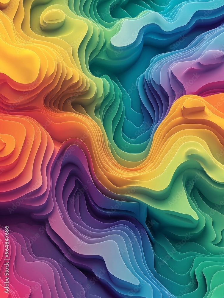 A wavy line art illustration suitable for presentations, brochures, and annual reports with a bright background A wavy line art illustration suitable for presentations, brochures, and annual reports with a bright background