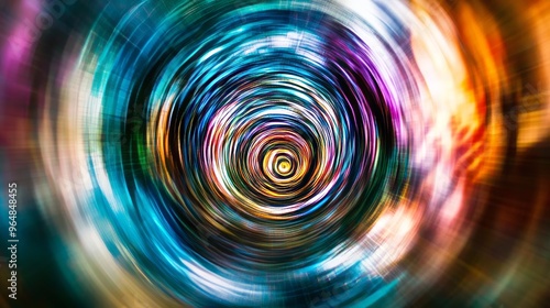 Cool and colorful motion blur circle lines with a modern luxury and fun digital abstract design perfect for presentations and wallpapers