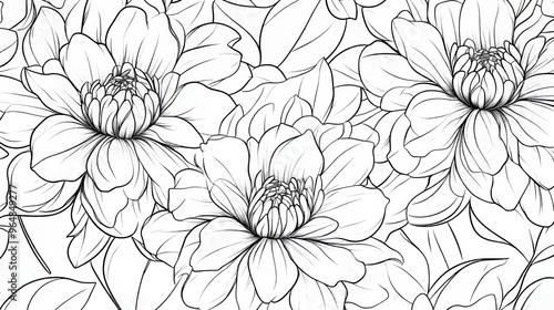 Design of a stylish mandala flower in line art. Suitable for walls invites branding and coloring pages for adults and children