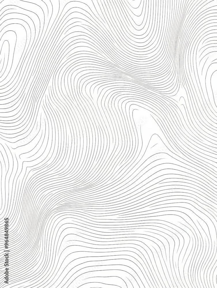 Line art illustration featuring a repeating wave pattern in grey suitable for backgrounds Line art illustration featuring a repeating wave pattern in grey suitable for backgrounds