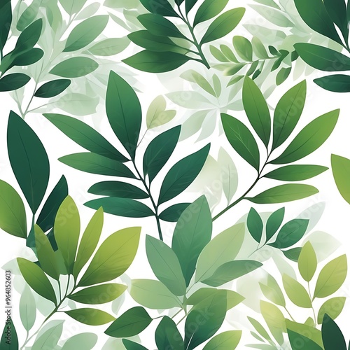 Abstract pattern soft sunlight tree leaves casting gentle on a white background, set of Tropical leaves collection on white background, leaves pattern
