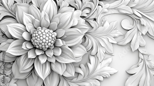 Wallpaper Mural Black and white line art illustration of mandala patterns. A geometric lace element with an ethical design aesthetic that can be used on a variety of items including cards and invitations Torontodigital.ca