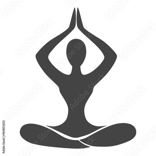 Person meditating in a serene setting