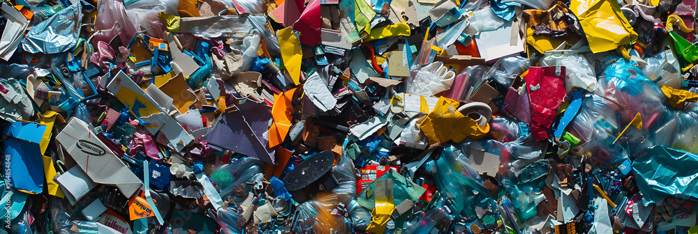 Resource recovery plant and upcycling refuse into useful products and set against a kaleidoscopic backdrop Resource recovery plant and upcycling refuse into useful products and set against a kaleidoscopic backdrop