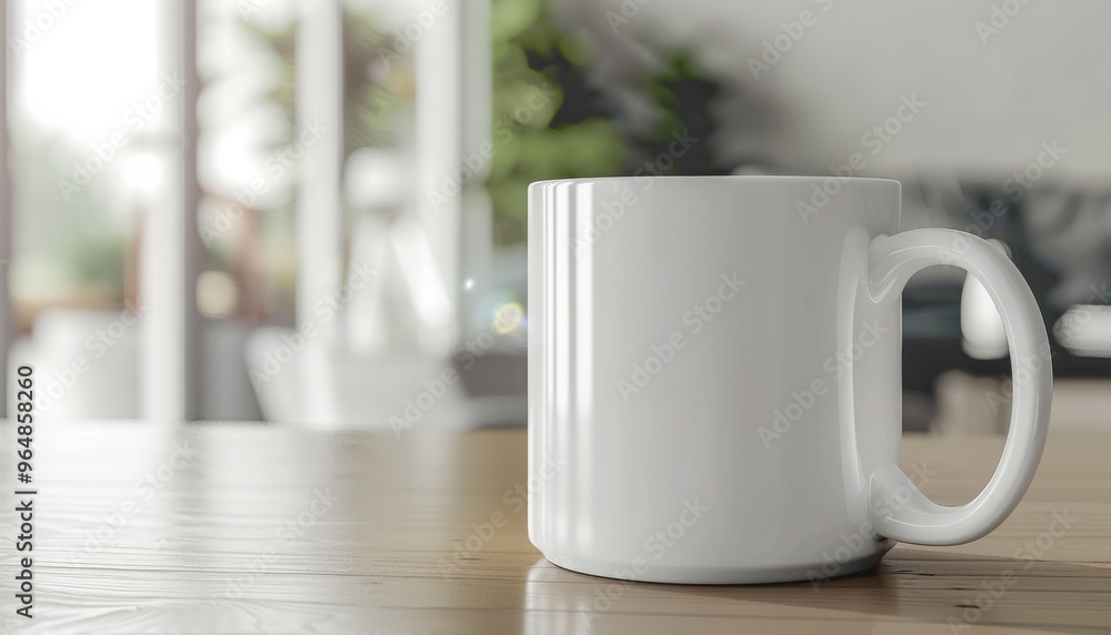 Professional white coffee mug mockup with a pristine finish and clean lines. Ideal for personalized Professional white coffee mug mockup with a pristine finish and clean lines. Ideal for personalized