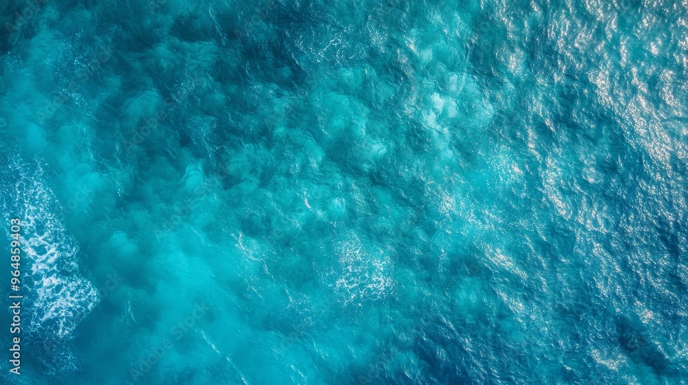 Ocean top view, drone view template Ocean top view, drone view template
