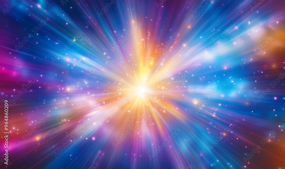 Abstract background depicting a burst of light and explosion of rays. Graphic representation of dynamic illumination. Abstract background depicting a burst of light and explosion of rays. Graphic representation of dynamic illumination.