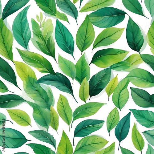 Abstract pattern soft sunlight tree leaves casting gentle on a white background, set of Tropical leaves collection on white background, leaves pattern