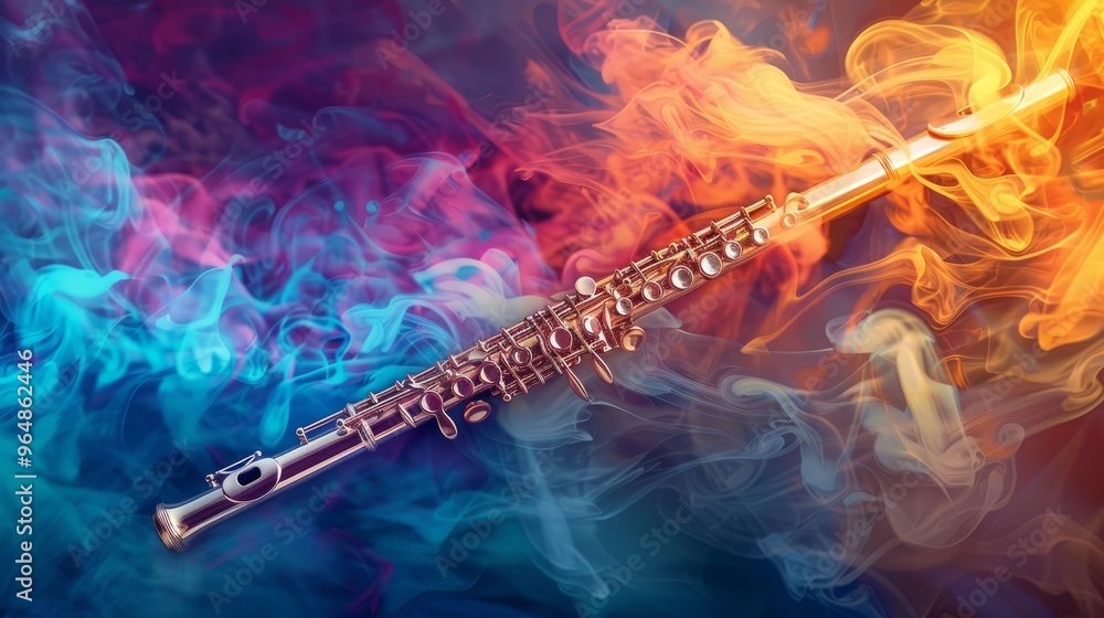 Obraz premium Flute background --