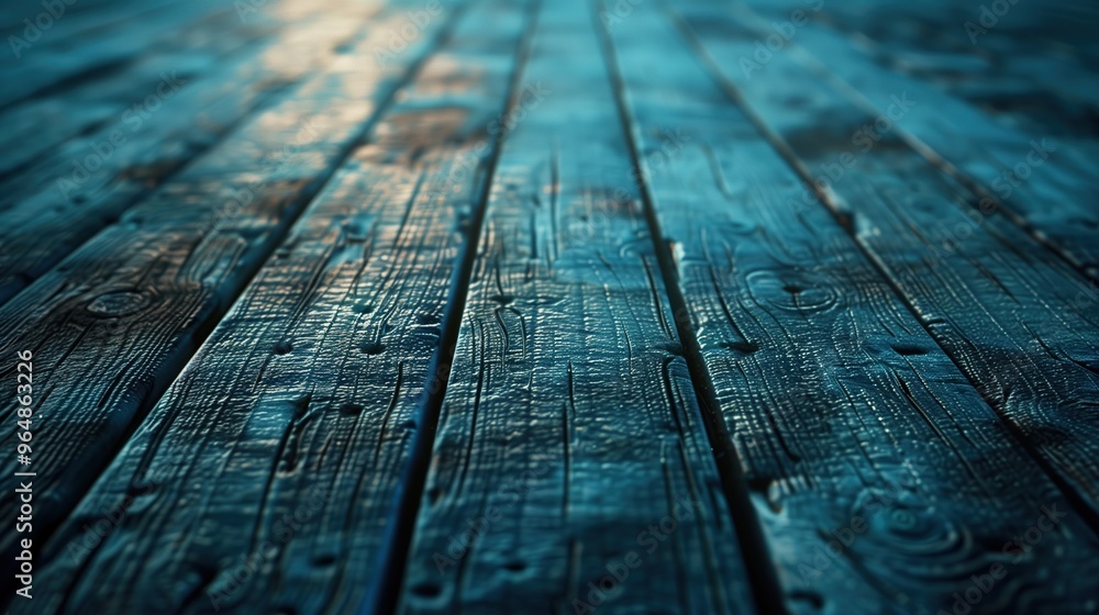 Brown wooden planks in perspective, leading towards a rustic embankment by the water at sunset. A weathered texture adds depth to the retro design, ideal for photography, product presentations. Brown wooden planks in perspective, leading towards a rustic embankment by the water at sunset. A weathered texture adds depth to the retro design, ideal for photography, product presentations.