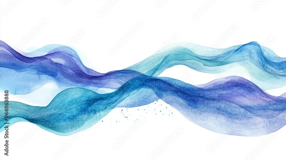 This design features flowing, watercolored waves. It's perfect for things like sale signs, posters, product labels, and wrapping paper. This design features flowing, watercolored waves. It's perfect for things like sale signs, posters, product labels, and wrapping paper.