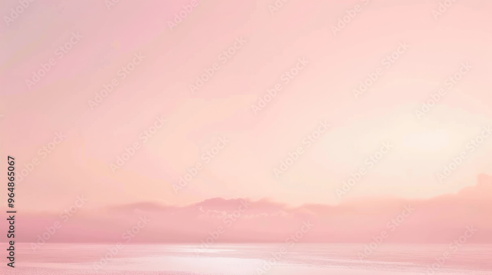 Pink Sunset Over Water Pink Sunset Over Water