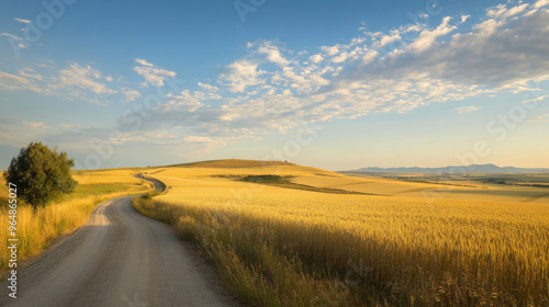 Golden fields and deep blue sky – autumn highlights its colors and contrasts with vivid tones.