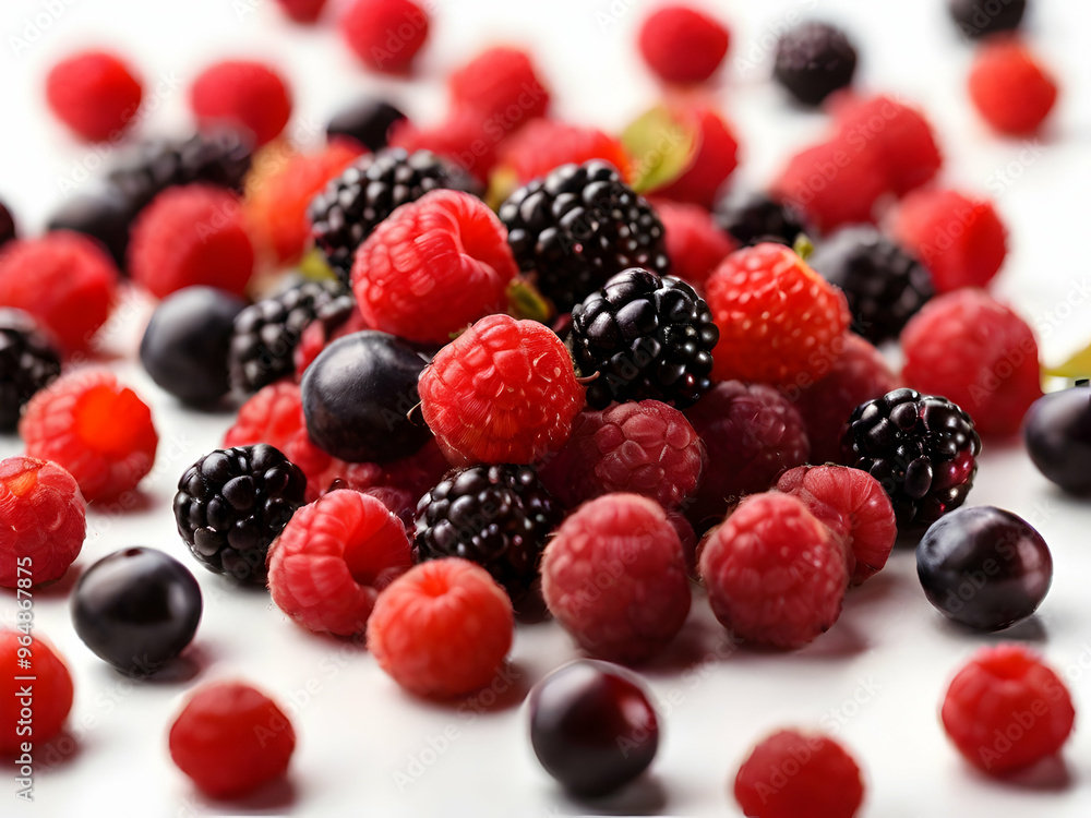 Closeup of the various healthy berries Closeup of the various healthy berries