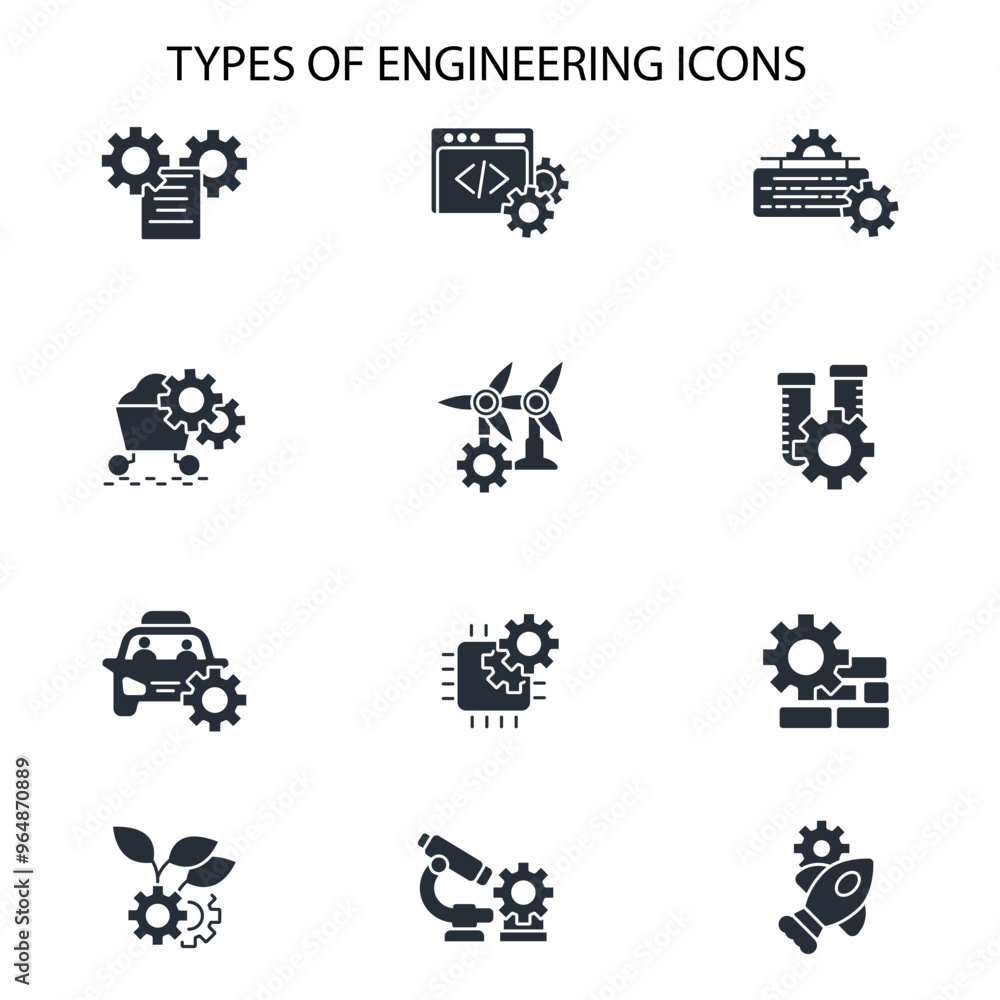 Engineering icon set.vector.Editable stroke.linear style sign for use web design,logo.Symbol illustration. Engineering icon set.vector.Editable stroke.linear style sign for use web design,logo.Symbol illustration.