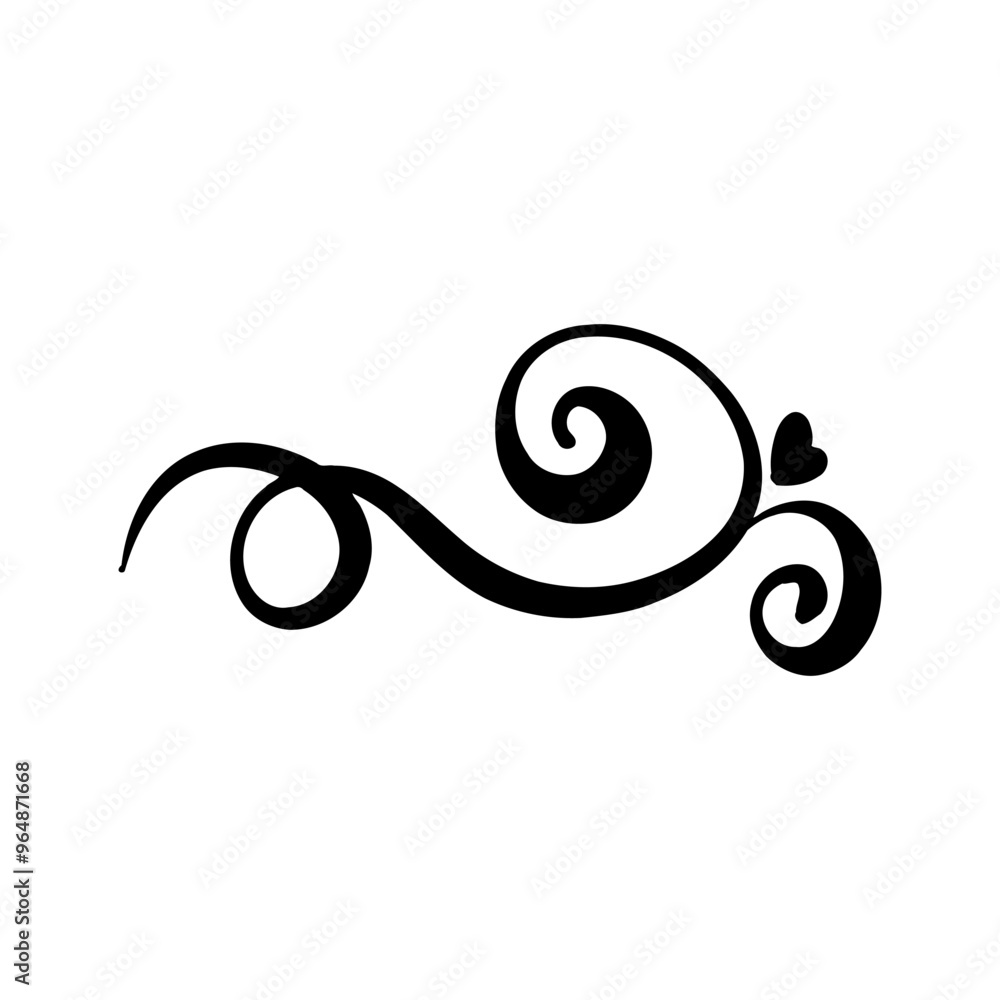Curl calligraphy, Graphic line, Romantic pattern with heart, Border. Design element in vintage style for frames, wedding, greeting cards. Graphic vector line, hand drawn, black silhouette for cricut Curl calligraphy, Graphic line, Romantic pattern with heart, Border. Design element in vintage style for frames, wedding, greeting cards. Graphic vector line, hand drawn, black silhouette for cricut