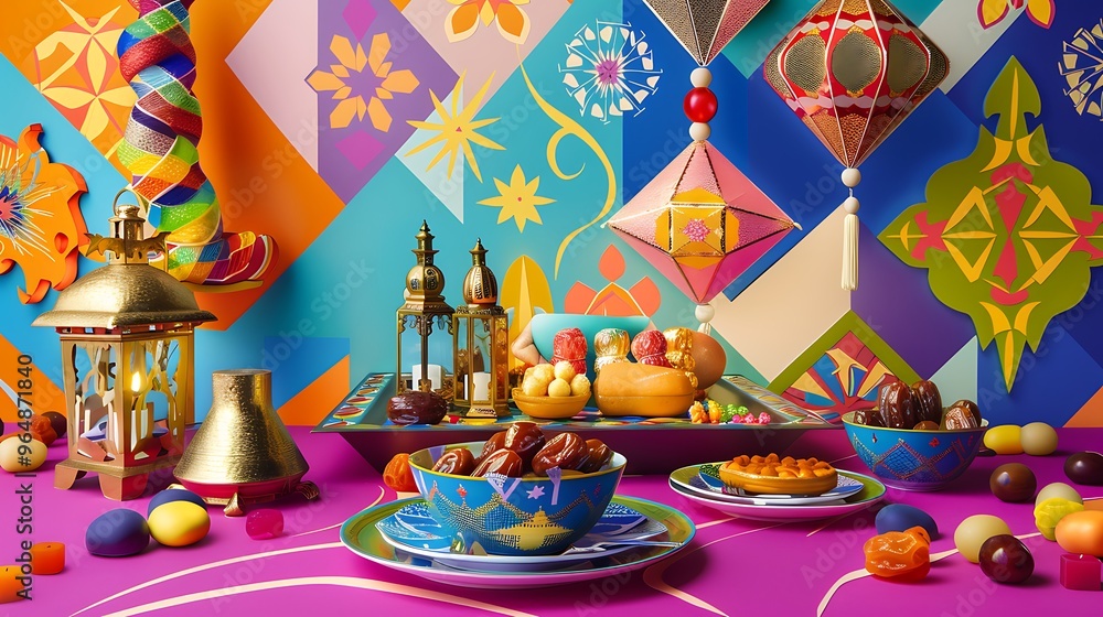Ramadan Feast: Dates, Lanterns, & Festive Decor Ramadan Feast: Dates, Lanterns, & Festive Decor