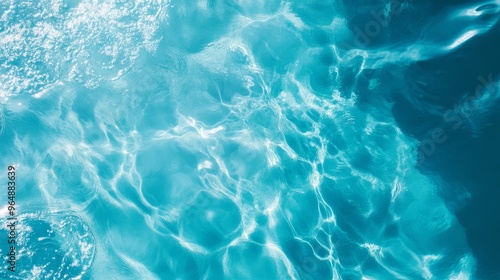 Water in swimming pool, top view. Pool water background