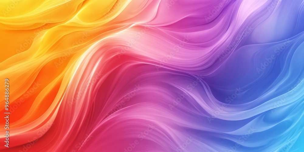 Abstract background of colorful wavy lines with gradient colors. Abstract background of colorful wavy lines with gradient colors.